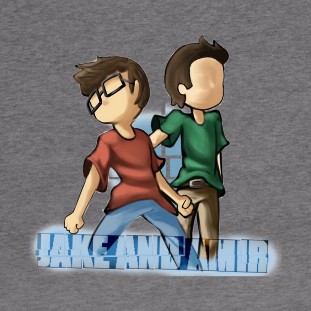 jake and amir cartoon shirt by ryanimateon